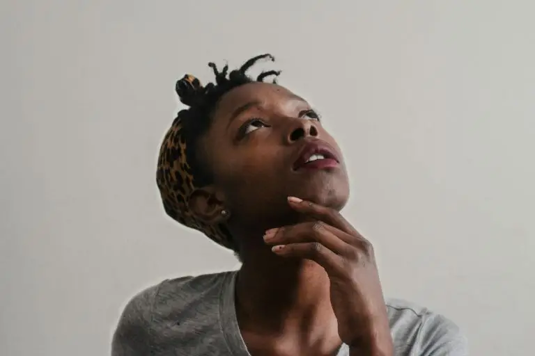 woman looking up questioning breathwork safety