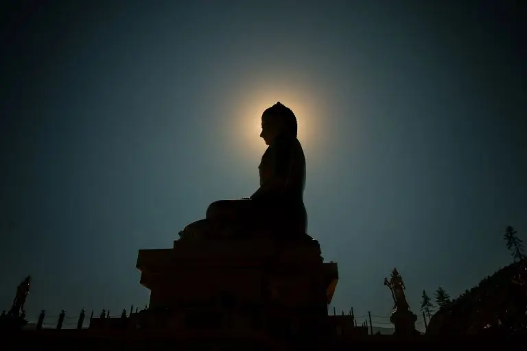 Buddha practicing AUM meditation