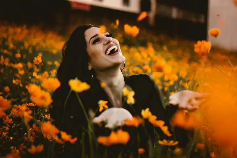 woman enjoying the benefits of meditation